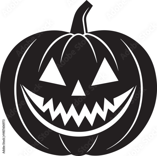 halloween pumpkin silhouette vector icon, halloween pumpkin clipart, pumpkin illustration