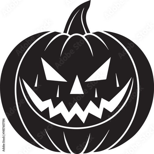 halloween pumpkin silhouette vector icon, halloween pumpkin clipart, pumpkin illustration