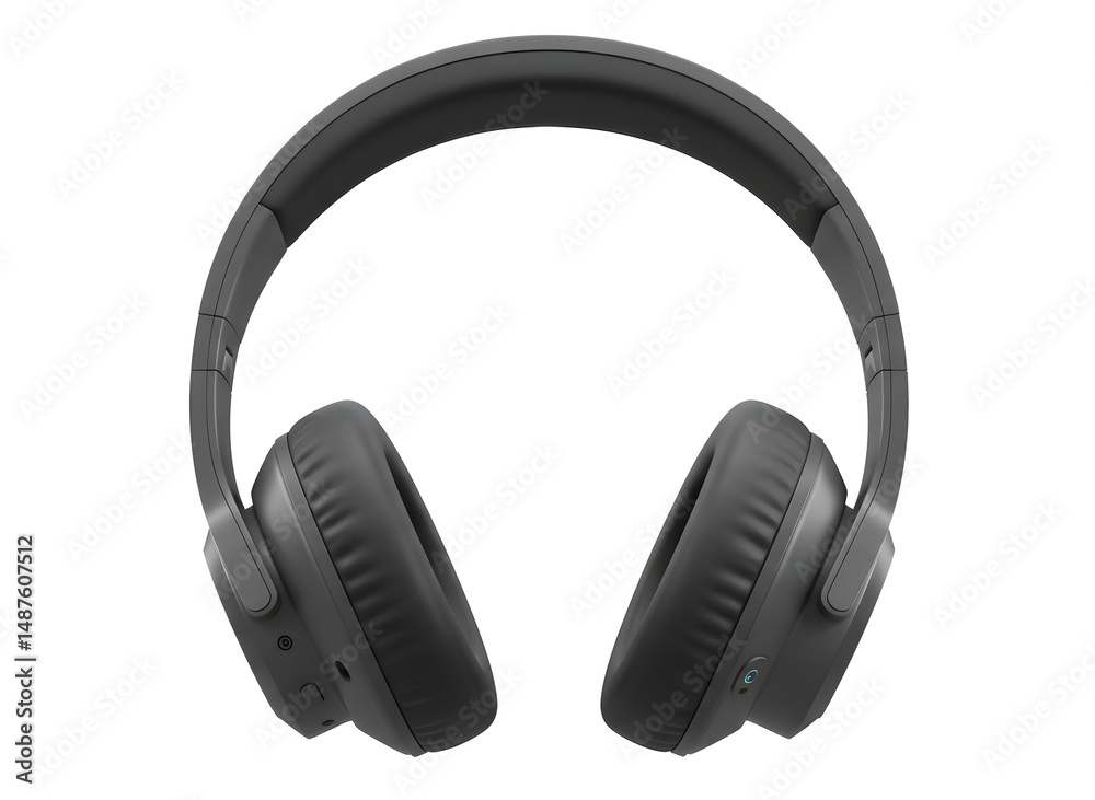 Fototapeta premium Headphones 3d render isolated on white