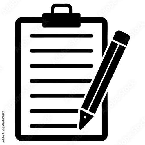 clipboard and pen