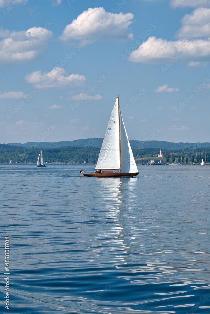 Obraz premium Segelboot auf dem Bodensee