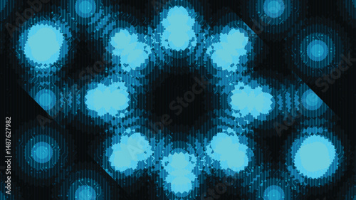 Blue Dot Light Technology Background,comic and Motion concept design,vector.