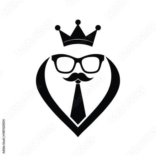 King Gentleman Icon Design