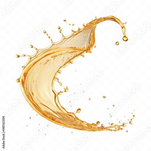 realistic olive, cooking and engine oil splash, cosmetic serum liquid isolated on white background