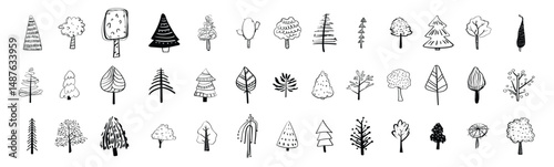 Doodle Style Trees