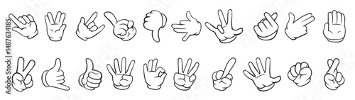 Linear Set of Hand Gestures