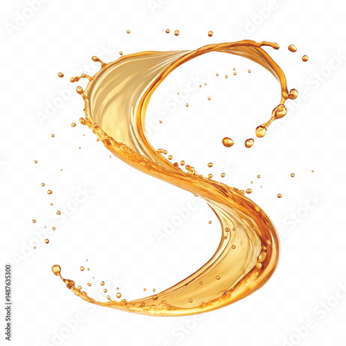 realistic olive, cooking and engine oil splash, cosmetic serum liquid isolated on white background