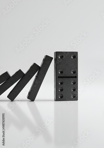 Domino effect, falling dominoes (1)
