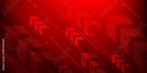 abstract background for business. arrow rising up, red, design for trading and business, many arrows going up.