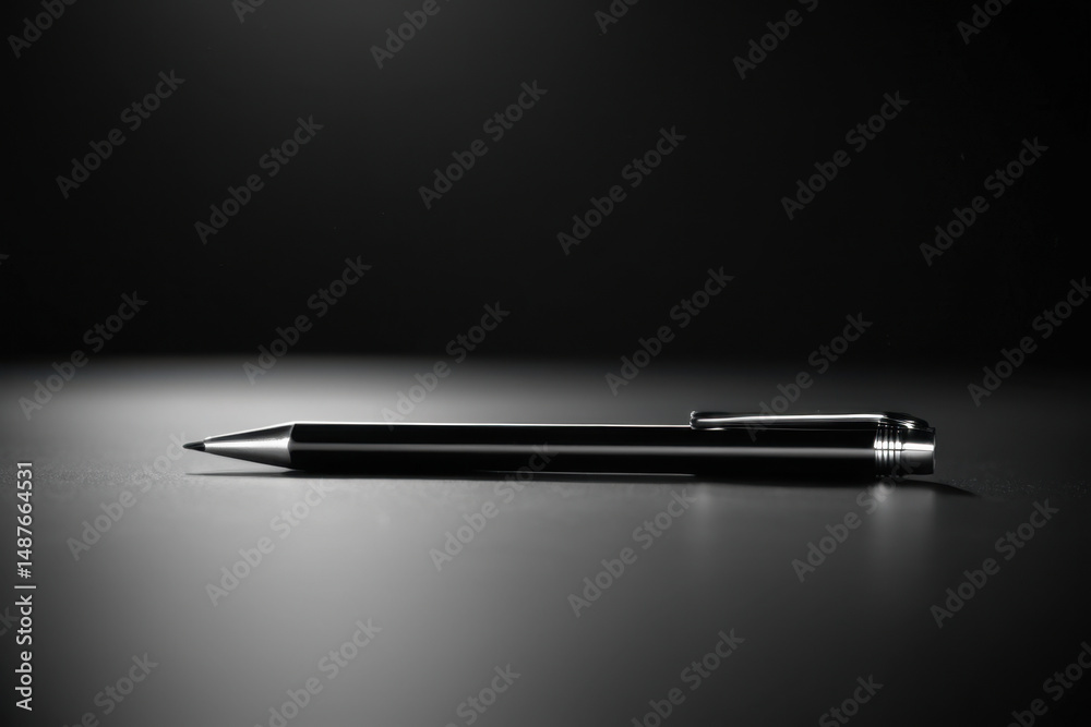 custom made wallpaper toronto digitalA simple, everyday scene of a black pen lying on a table
