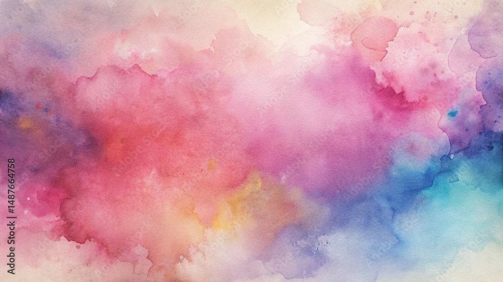 Fototapeta premium Watercolor Cloud Background