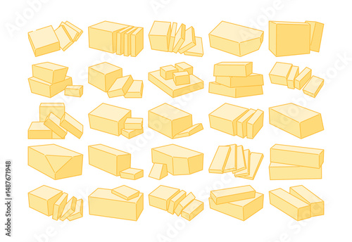 Butter Collection Illustration