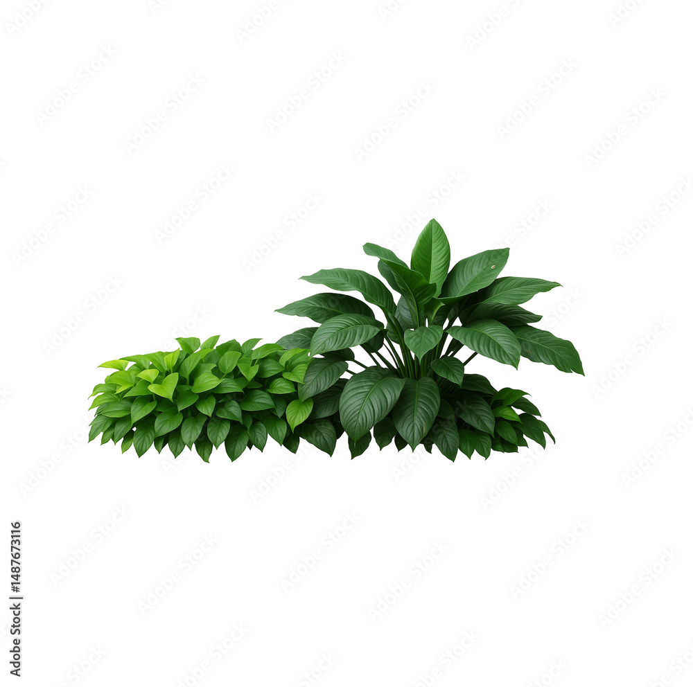 Fototapeta premium green plant isolated on white