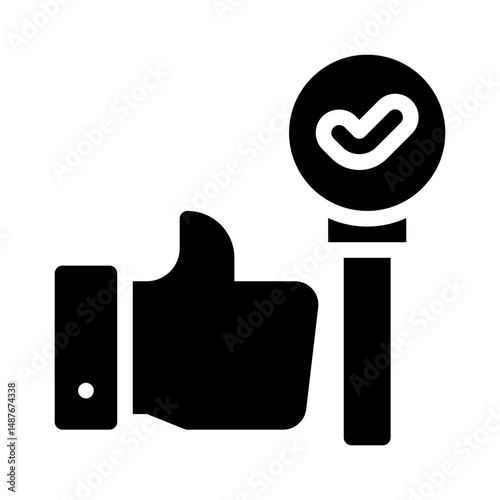 user engagement glyph icon