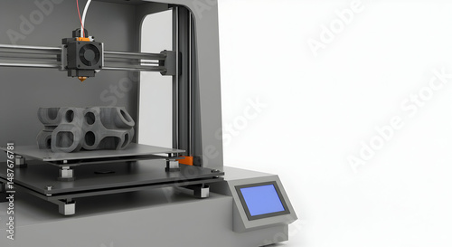 3D printer,  3D printing,  additive manufacturing, 3D Printer Creating Abstract Object