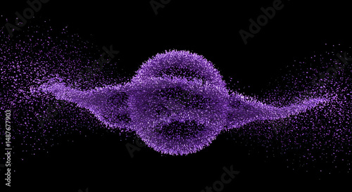 abstract,  purple,  particles, Abstract Purple Particle Explosion