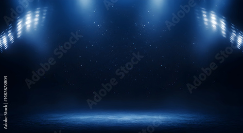 blue,  stage,  spotlight, Blue Stage Spotlight Background