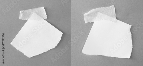 pieces of torn paper texture background, copy space for your text.