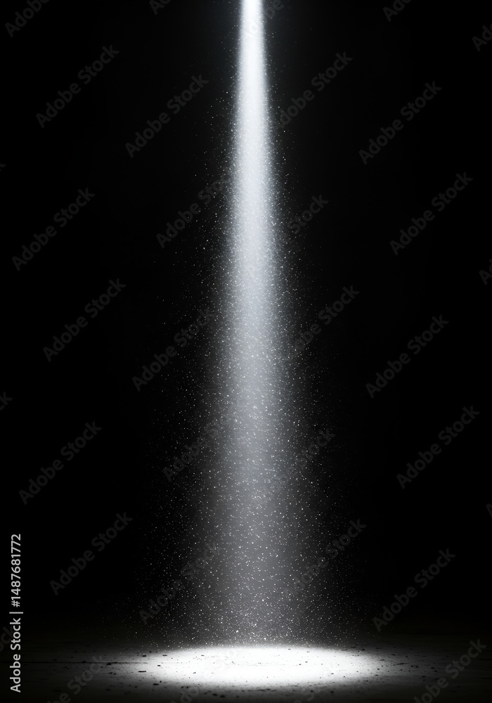 Spotlight on black background Spotlight on black background