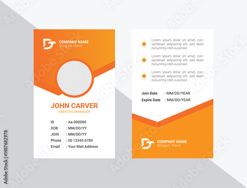Corporate Modern professional business id card