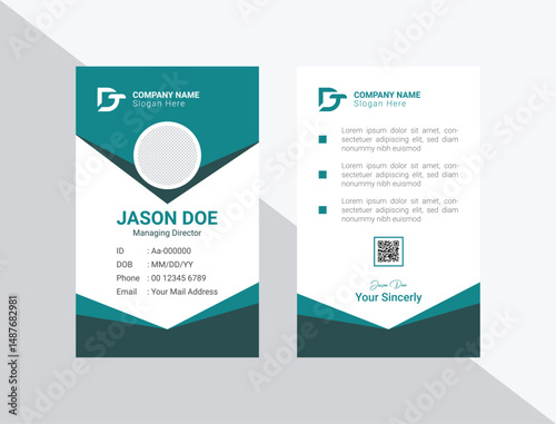 Corporate Modern professional business id card