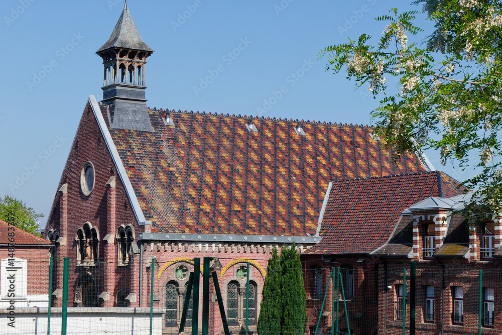 Obraz premium Eglise Ste-Barbe de Bruay-la-Buissière - Pas-de-Calais - France