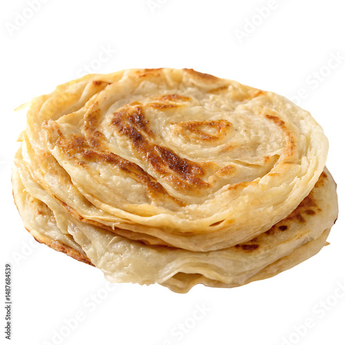 PNG Roti Canai Isolated On Whit Background