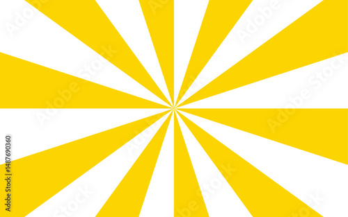 Abstract vivid, hypnotic background with a central radial burst design. Orange and white wavy rays. Dynamic visual effect reminiscent of retro pop art or vintage psychedelic posters