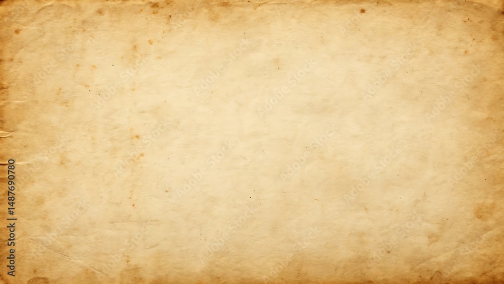 Obraz premium Aged Paper Texture Background Old Grunge Vintage Antique Cream Brown