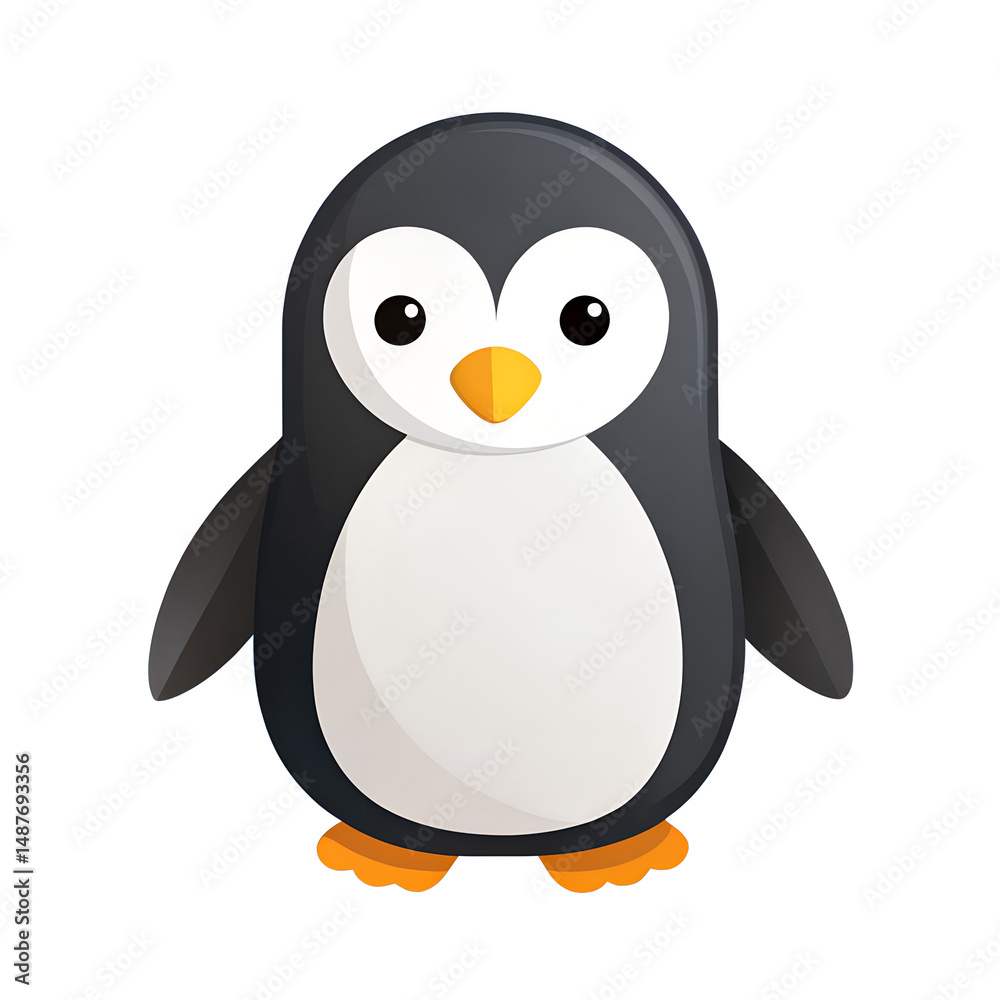 Obraz premium penguin on a white