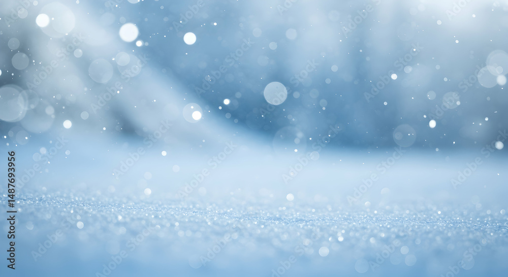 Fototapeta premium winter, snow, background, Sparkling Winter Snow Background