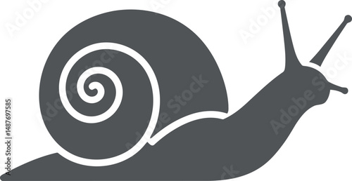 Minimalist Snail Vector