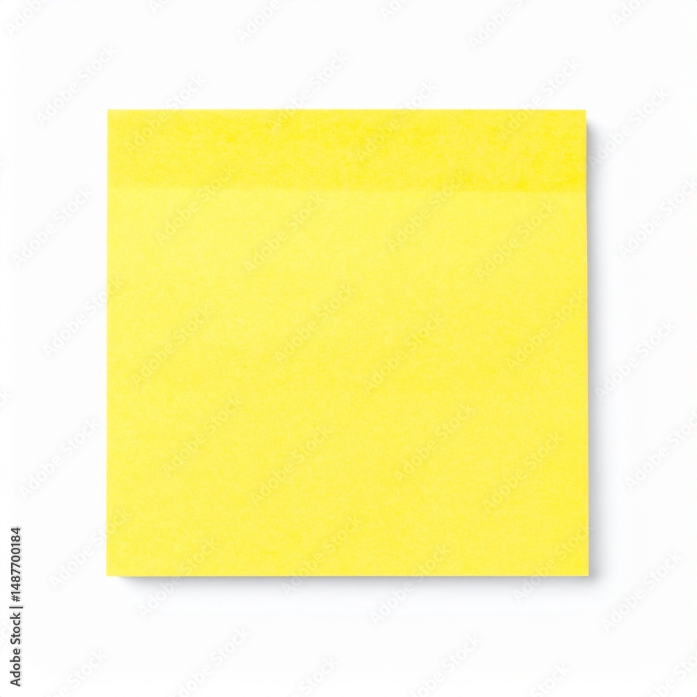 Yellow Blank Sticky Notes Isolated on White Background with Clipping Path Yellow Blank Sticky Notes Isolated on White Background with Clipping Path