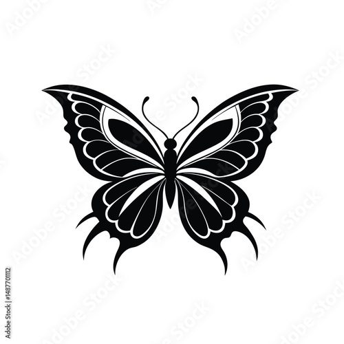 butterfly silhouette vector