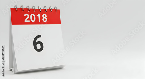 calendar,  2018,  january, 2018 Desk Calendar - January 6th