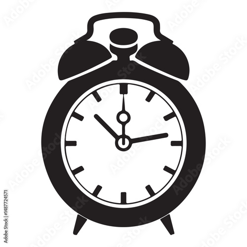 Stop watch timer flat icon vector illustration, Chronometer pictogram, alarm clock icon