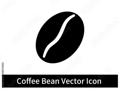 Coffee Bean Vector Icon 3
