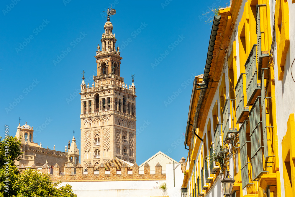 Fototapeta premium Giralda tower of Seville cathedral, Spain