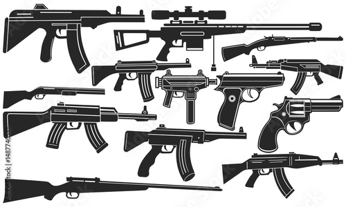 arsenal of shadows firearm silhouette collection