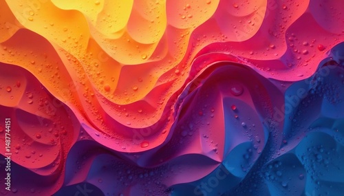 Simple geometric shapes repeating on a surface, geometric, vibrant, circles