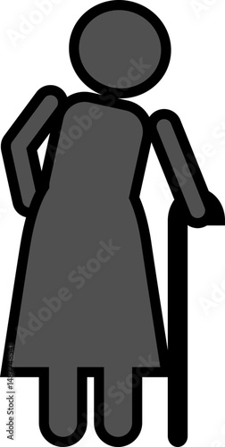 person signage