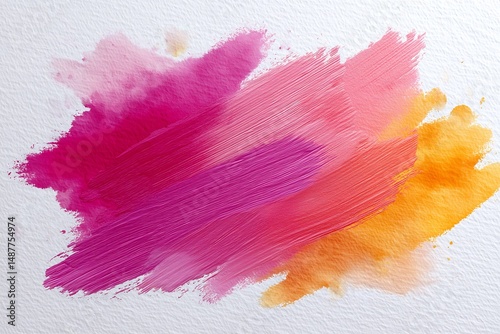 Vibrant Gradient Brush Stroke Texture