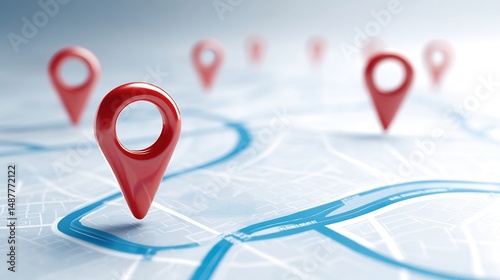 Navigating the Urban Grid: Mapping Strategic Locations with Pointer Icons