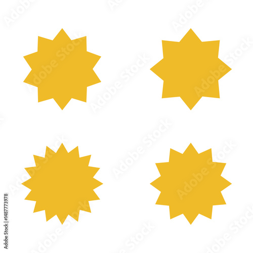 yellow starlight burst icon