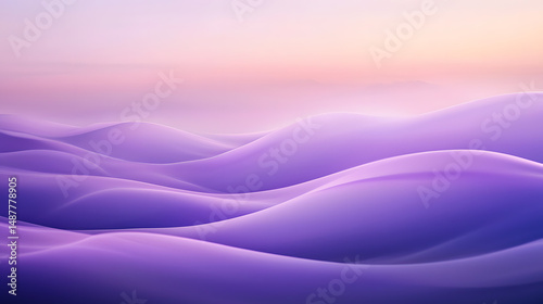 Ethereal mist flow lavender haze landscape digital art serene environment wide perspective halfstock a
