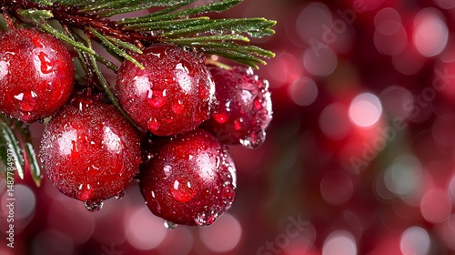 Cranberries on Branch