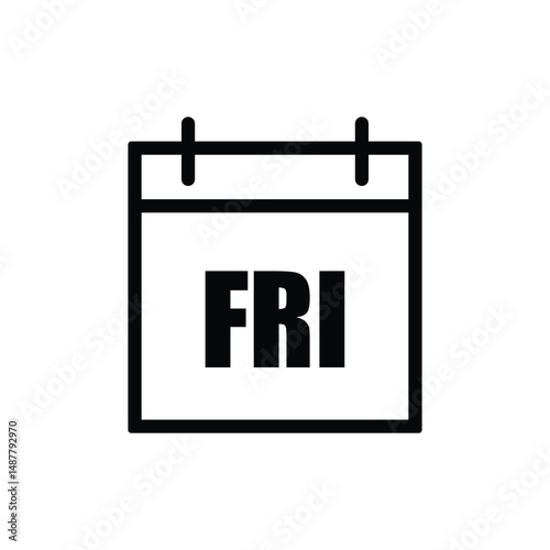 friday icon with white background
