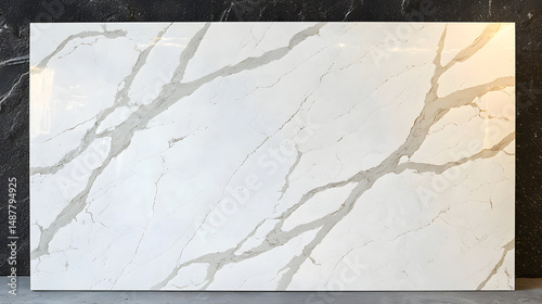 Elegant luxury surface polished marble stone background with fine texture in contemporary setting