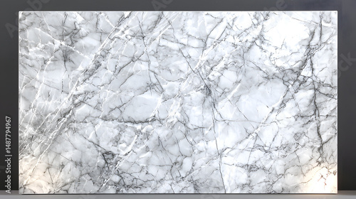 Elegant marble polished stone background luxury surface in white captivating texture interior design inspiration