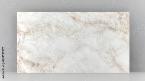 Elegant white polished marble surface luxury stone background sophisticated texture stylish environment